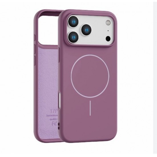 Θήκη για iPhone 17 Pro Max Μαγνητική Μοβ με προστασία κάμερας(έξτρα lens)