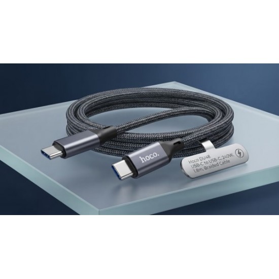 Καλώδιο ταχείας φόρτισης Hoco usb-c σε usb-c 1,8 μετρων 240W