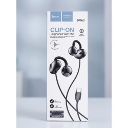 Ενσύρματα Hands-Free Ακουστικά Type-C Hoco Clip-On με Μικρόφωνο 