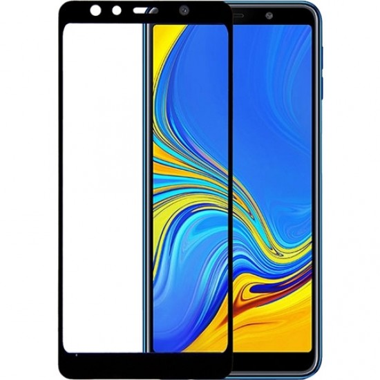 Προστασία Οθόνης Samsung A7(2018) Full Cover Black
