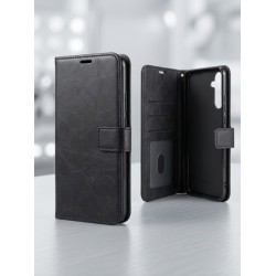 Θήκη τύπου βιβλίου για Samsung Galaxy A16 - Μαύρη (Wallet Case)