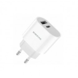 Φορτιστής Dual Port που υποστηρίζει USB-A και USB-C 12W