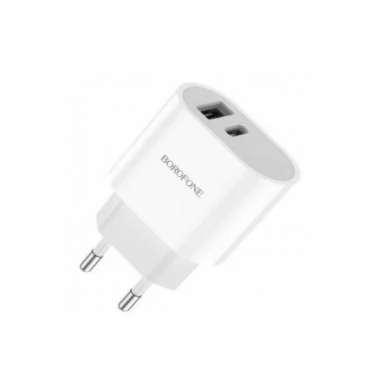 Φορτιστής Dual Port που υποστηρίζει USB-A και USB-C 12W