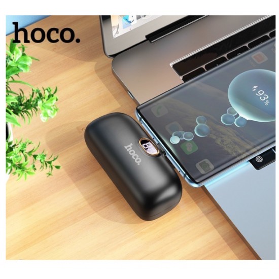 Mini Power Bank HOCO 5000mAh USB-C – Άμεση Σύνδεση Type-C