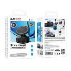 Borofone Μαγνητική Βάση Κινητού με Βεντούζα & Ισχυρό Μαγνήτη – 360° Περιστροφή