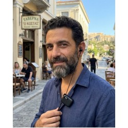 Ασύρματο Bluetooth Ακουστικό Πέτου με 90 Ώρες Μπαταρία και Διπλό Μικρόφωνο με απομόνωση εξωτερικού θορύβου