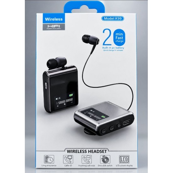 Bluetooth ακουστικά με Αναγνώριση Κλήσης, Γρήγορη Φόρτιση & 20 Ώρες Ομιλίας