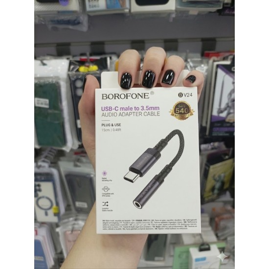 BOROFONE ΚΑΛΩΔΙΟ ΑΝΤΑΠΤΟΡΑΣ USB-C ΣΕ 3.5MM