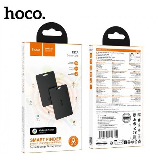 Hoco Smart Finder για android– Έξυπνη κάρτα εντοπισμού με Find My Device και φόρτιση USB-C