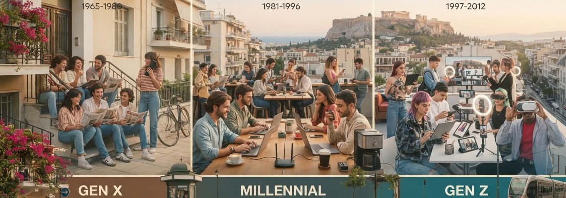 Gen X, Millennials και Gen Z: Ποιοι έζησαν καλύτερα στην Ελλάδα;