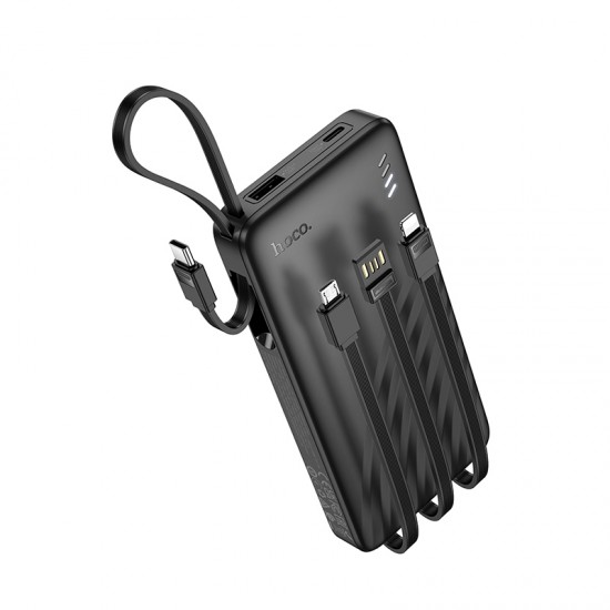 Power Bank Hoco – 10.000mAh με Ενσωματωμένα Καλώδια Power Bank Hoco – 10.000mAh με Ενσωματωμένα Καλώδια
