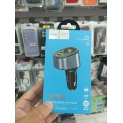 Φορτιστής Αυτοκινήτου Hoco 240W με υποδοχές USB-A/USB-C/Aναπτήρα για ενσωμάτωση δεύτερου φορτιστή