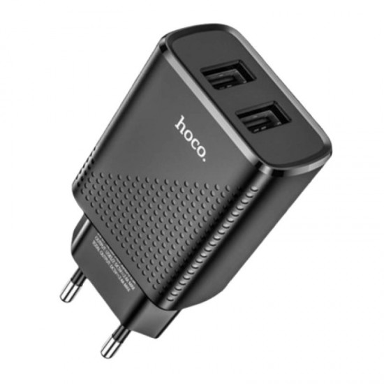 Διπλός Φορτιστής Τοίχου USB 2.4A