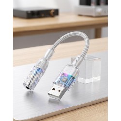 Hoco Premium USB σε 3.5mm Jack Καλώδιο Ήχου / Προσαρμογέας