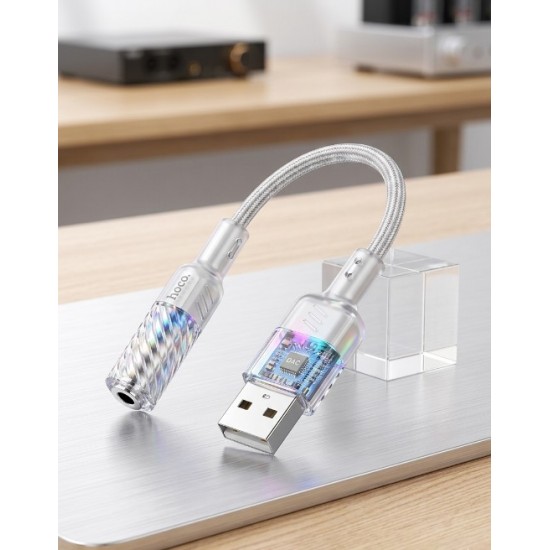 Hoco Premium USB σε 3.5mm Jack Καλώδιο Ήχου / Προσαρμογέας