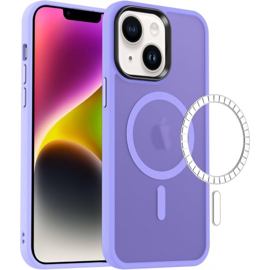 Θήκη μαγνητική(Mag) για iPhone 13 Μοβ(Eco friendly)