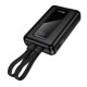 Hoco Power Bank 20000mAh με Ενσωματωμένα Καλώδια & Ψηφιακή Οθόνη