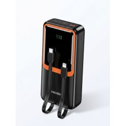 Power Bank 20.000mAh με Ενσωματωμένα Καλώδια, Οθόνη LED και Ταχεία Φόρτιση 22.5W
