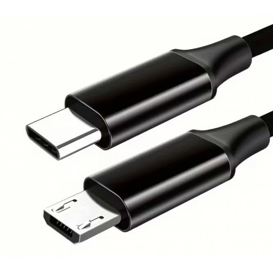 Καλώδιο USB Type-C σε Micro USB για Φόρτιση & Μεταφορά Δεδομένων