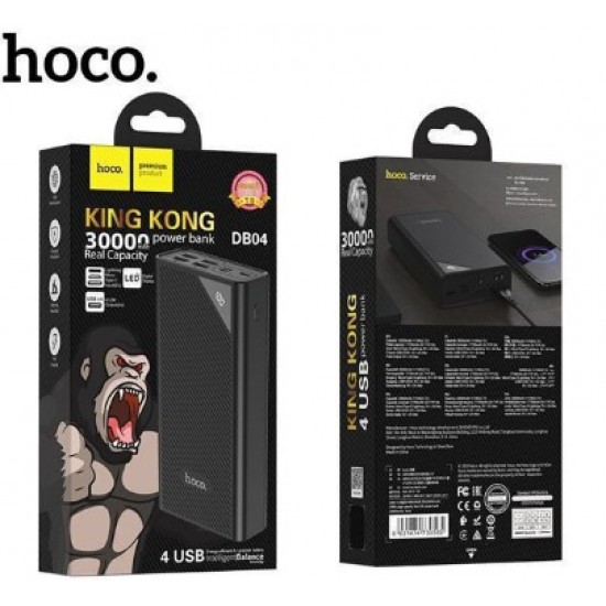 Power Bank 30.000MAH(KING KONG Version) με τέσσερις θύρες και ένδειξη μπαταρίας LED