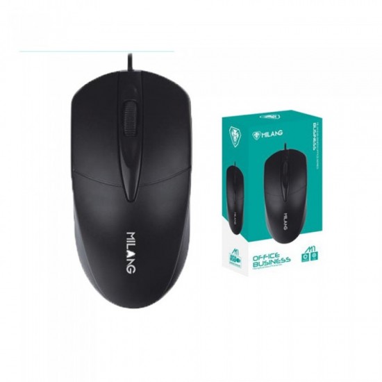 Milang Mouse Office Business – Ενσύρματο Ποντίκι Μαύρο