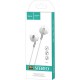 Handsfree ακουστικά με ενσωματωμένo μικρόφωνο(Λευκό) για όλα τα κινητά(θύρα AUX)