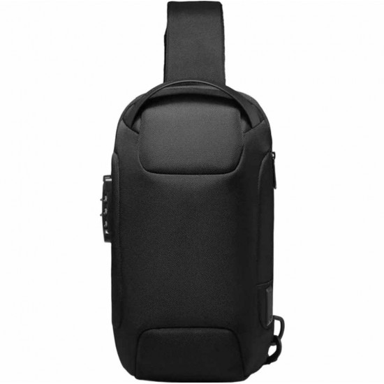 Τσάντα crossover αντικλεπτική(με κωδικό κλειδώματος)Ocean's Eleven μαύρη