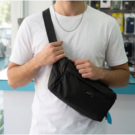  Μαύρη Τσάντα Ώμου Crossbody Sling Bag – Ελαφριά & Καθημερινής Χρήσης