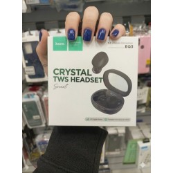 Bluetooth Ασύρματα Ακουστικά Hoco Crystal TWS με Θήκη Φόρτισης & LED Display
