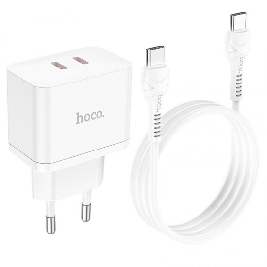 Tαχυφορτιστής Dual Port UBS-C to Type-C 35 W