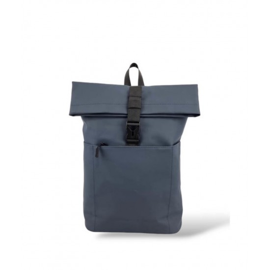 Μοντέρνο Αδιάβροχο Backpack σε Χρώμα Navy Blue με Roll-Top Σχεδιασμό για Καθημερινή Χρήση, Εργασία και Ταξίδια