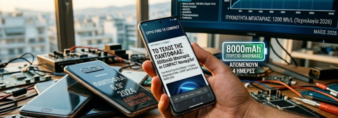 Το Τέλος της «Πάντοφλας»: Έρχονται Μικρά Κινητά με Μπαταρίες-Κτήνη 8.000mAh!