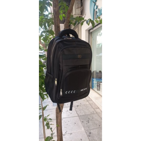 Backpack MCAN Road αδιάβροχη χρώματος μαύρου