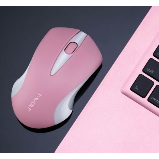 Mouse ασύρματο Thunderwolf Ροζ
