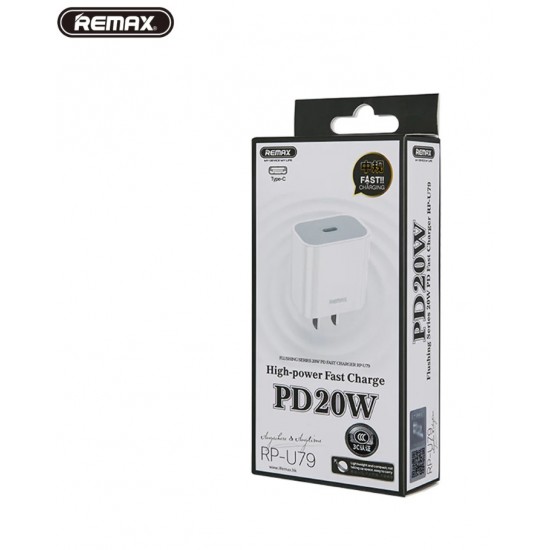 Remax ταχυφορτιστής Type-c 20w(Μόνο ο αντάπτορας)