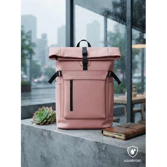 Αδιάβροχο Roll-Top City Backpack: Στυλ και Ανθεκτικότητα