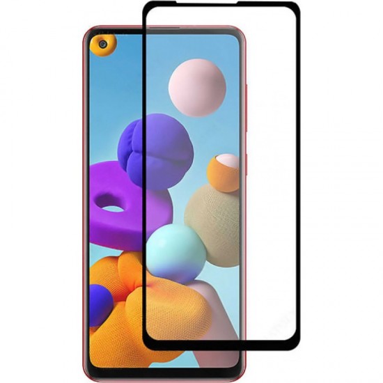 Γυαλί προστασίας Samsung A21S full cover