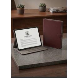 Universal Θήκη Tablet 10.1"-10.5" Book που γίνεται Βάση Στήριξης – Μπορντό