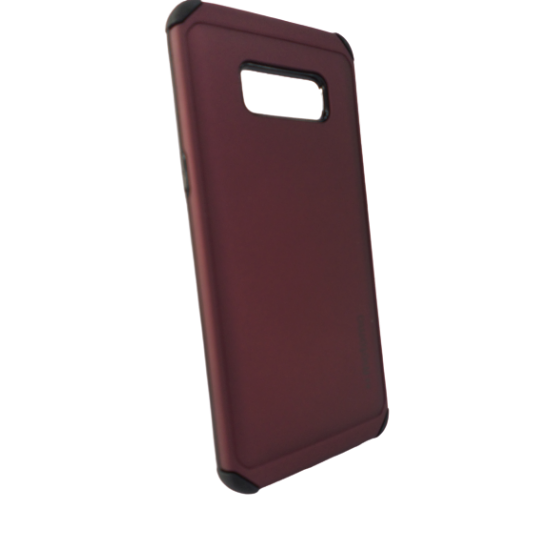 Θήκη Backcover TPU + PC Samsung S8 Μπορντό 