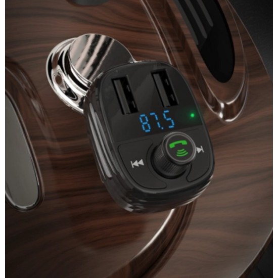 Φορτιστής αυτοκινήτου και transmitter με δύο υποδοχές