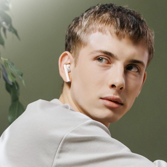 Wireless Bluetooth ακουστικά Borofone χρώμα λευκό