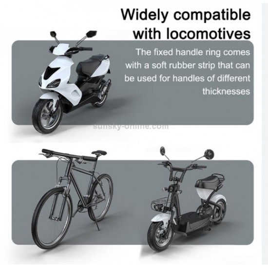 Βάση στήριξης κινητού για ποδήλατο/μηχανή με έξτρα στραπ για σταθερό κράτημα.