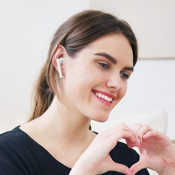 Wireless Bluetooth ακουστικά Borofone χρώμα λευκό