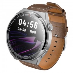 Hoco Smartwatch με Δερματινό Λουρί, Κλήσεις, Μεγάλη Οθόνη & Αυτονομία 10 Ημερών