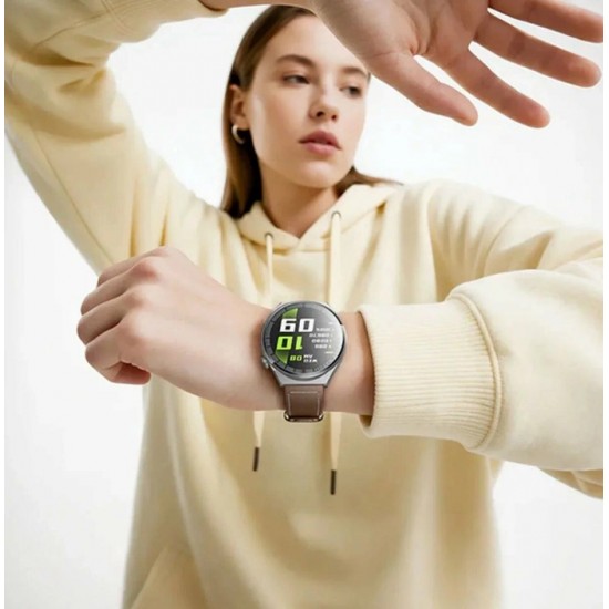 Hoco Smartwatch με Δερματινό Λουρί, Κλήσεις, Μεγάλη Οθόνη & Αυτονομία 10 Ημερών